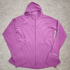 Lululemon Mist Over Windbreaker Jacket Purple Running Athletic Hooded Womens 12